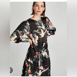 Zara Collection Bird motifs dress.